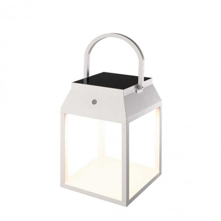 Farol portátil LED recargable serie Sapporo blanco 29cm