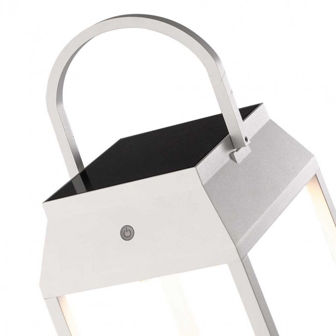 Farol portátil LED recargable serie Sapporo blanco 29cm