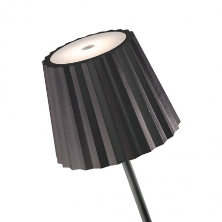 Lámpara pie portátil con LED serie K2 negro