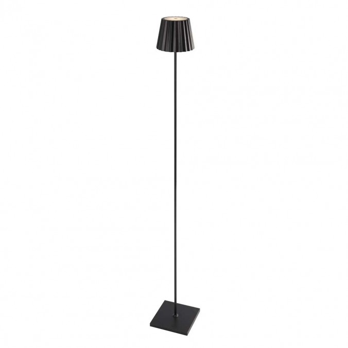 Lámpara pie portátil con LED serie K2 negro