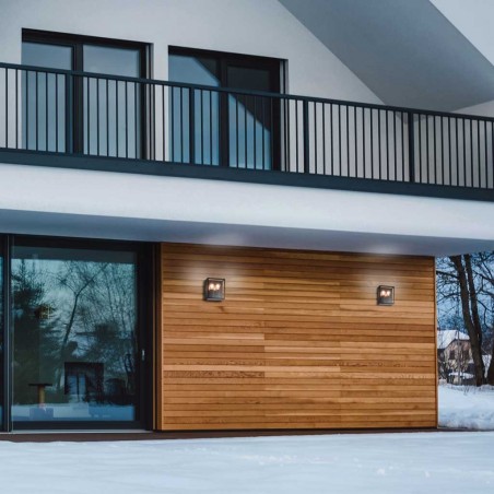 Aplique de pared exterior 22x22cm serie Verbier II