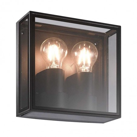 Aplique de pared exterior 22x22cm serie Verbier II