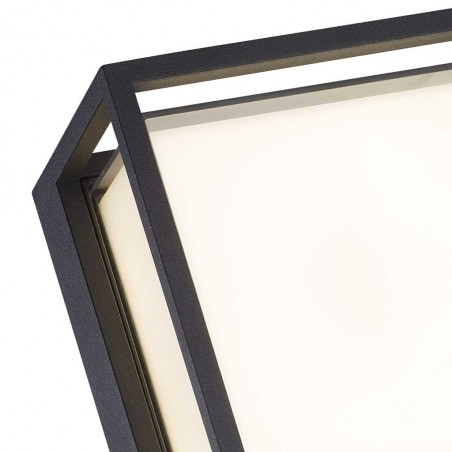 Plafón de exterior LED pared o techo serie Chamonix gris