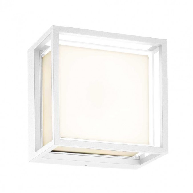 Plafón de exterior LED pared o techo serie Chamonix blanco