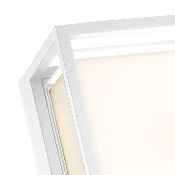 Plafón de exterior LED pared o techo serie Chamonix blanco 2