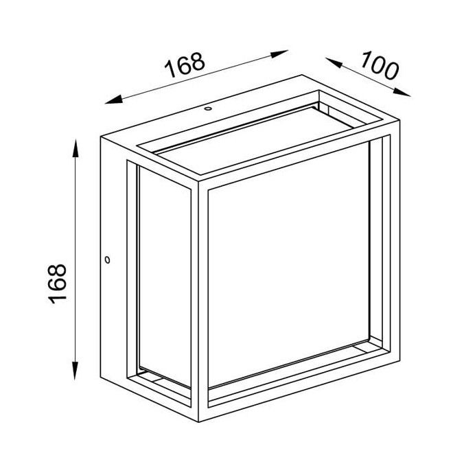 Plafón de exterior LED pared o techo serie Chamonix blanco