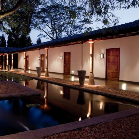 Aplique de exterior LED pared o techo serie Chamonix gris