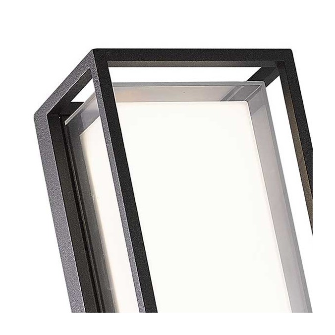 Aplique de exterior LED pared o techo serie Chamonix gris