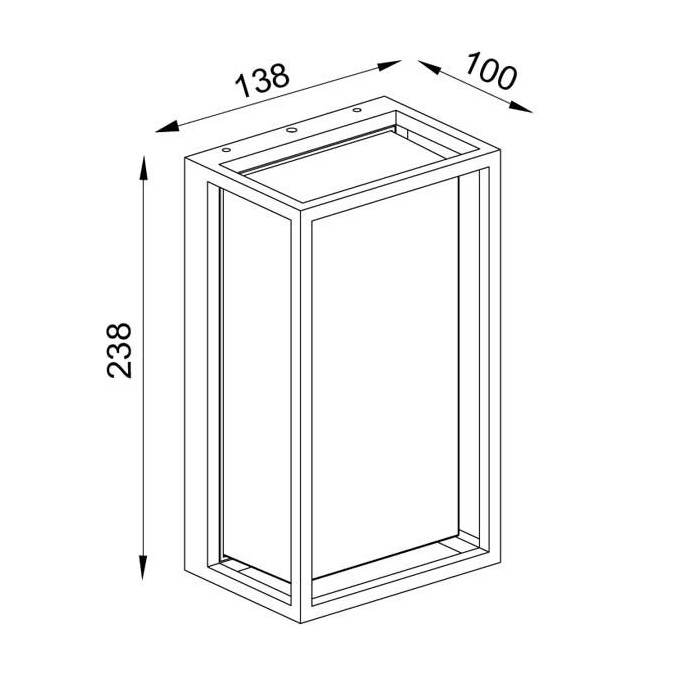 Aplique de exterior LED pared o techo serie Chamonix blanco