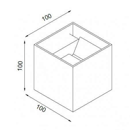 Aplique pared exterior LED serie Davos negro