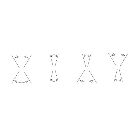 Aplique pared exterior LED serie Davos corten