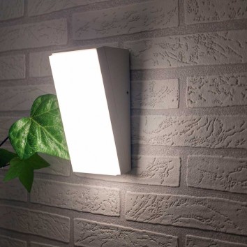 Aplique de pared vertical LED serie Solden blanco 2