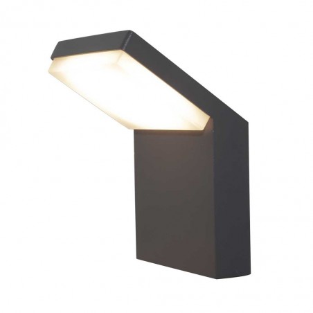 Aplique de pared LED serie Alpine IP65 gris