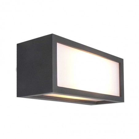 Aplique de pared exterior 1xE27 serie Utah gris