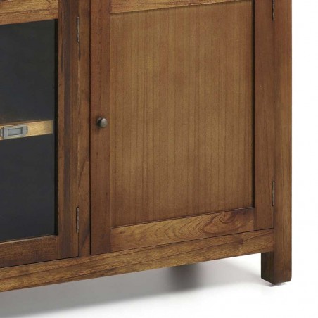 Aparador 3 cajones y 4 puertas estilo colonial mindi 160x40x85h