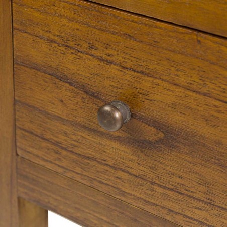 Cajonera en escalera izquierda estilo colonial mindi 70x35x70h