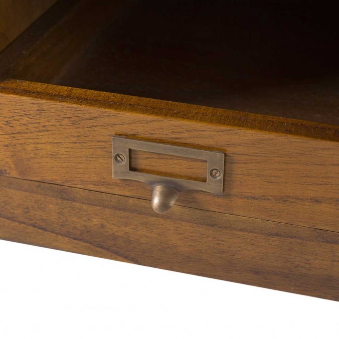 Mueble TV 4 cajones estilo colonial mindi 110x40x45h