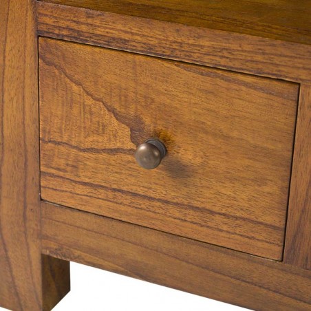 Mueble TV 4 cajones estilo colonial mindi 110x40x45h