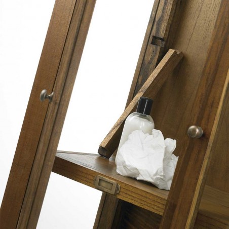 Vitrina 4 cajones y 4 puertas estilo colonial mindi 115x40x155h