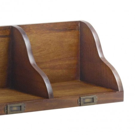 Estantería de pared estilo colonial mindi 70x20x20h