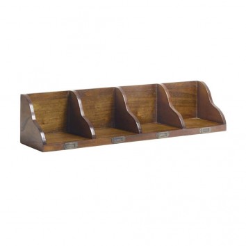 Estantería de pared estilo colonial mindi 90x20x20h