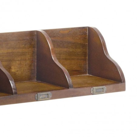 Estantería de pared estilo colonial mindi 90x20x20h