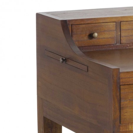 Escritorio con 6 cajones de esilo colonial mindi 125x70x78h