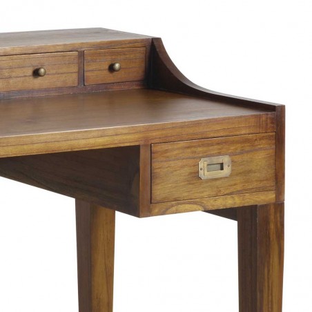Escritorio con 6 cajones de esilo colonial mindi 125x70x78h