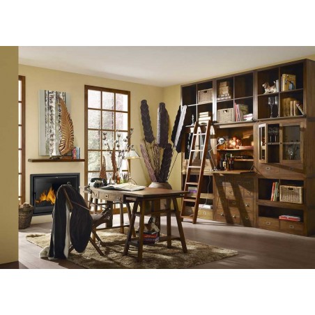 Escritorio altura regulable de esilo colonial mindi 152x70x78h