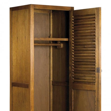 Armario con dos cajones y puerta estilo colonial mindi 65x50x200h