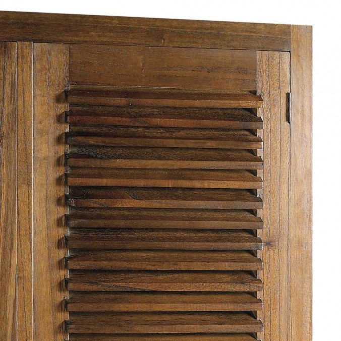 Armario con 3 cajones y zapatero estilo colonial mindi 108x50x200h