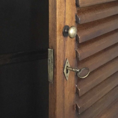 Armario con 3 cajones y zapatero estilo colonial mindi 108x50x200h