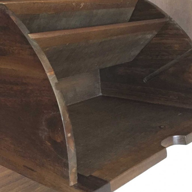 Armario con 3 cajones y zapatero estilo colonial mindi 108x50x200h