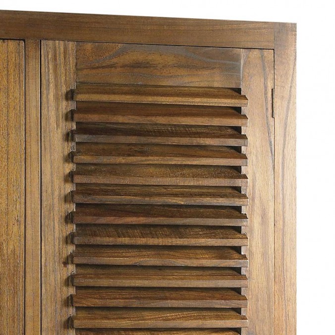 Armario con 5 cajones de estilo colonial mindi 108x50x200h