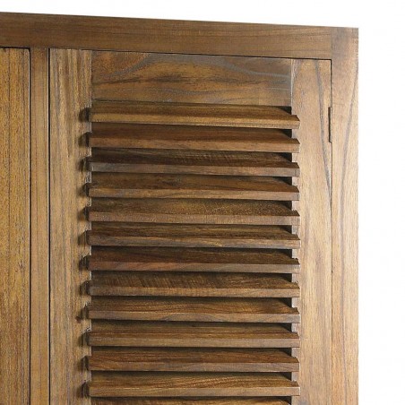 Armario con 5 cajones de estilo colonial mindi 108x50x200h