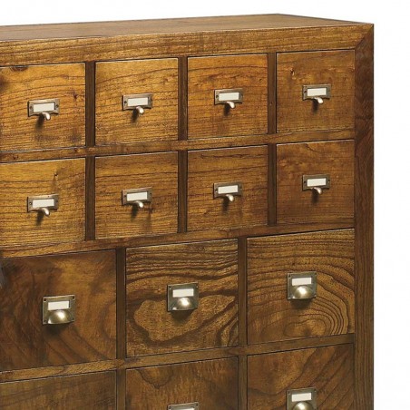 Cajonera de estilo colonial madera mindi 90x35x90h