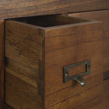 Cajonera de estilo colonial madera mindi 90x35x90h