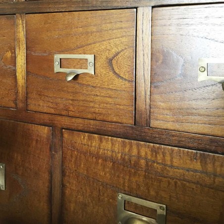 Cajonera de estilo colonial madera mindi 90x35x90h