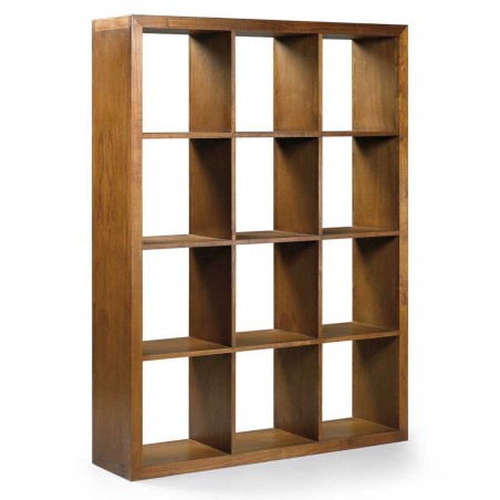 Estantería de pie estilo colonial madera mindi 135x35x180h