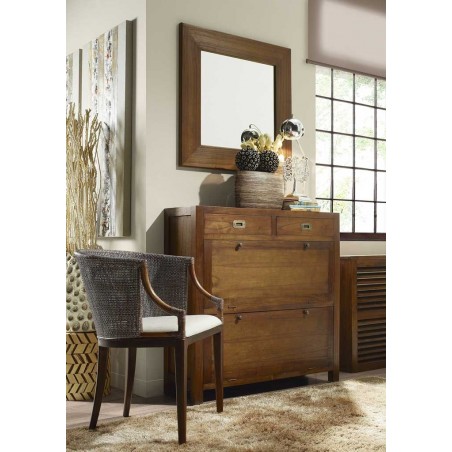 Zapatero de estilo colonial madera mindi 100x30x100h