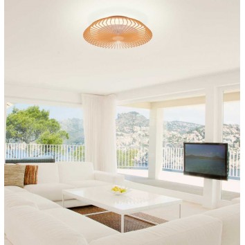 Ventilador de techo con luz LED Himalaya Wood 2