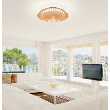 Ventilador de techo con luz LED Himalaya Wood