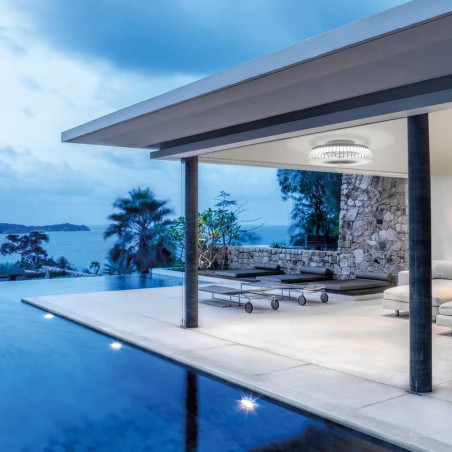 Ventilador de techo con luz LED Himalaya Silver