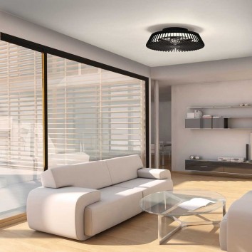 Ventilador de techo con luz LED Himalaya Black 2