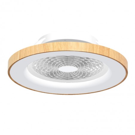 Ventilador de techo con luz LED Tibet Wood