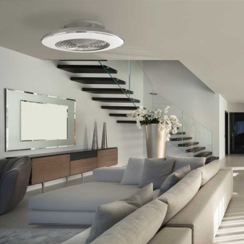 Ventilador de techo con LED Alisio XL Silver 2