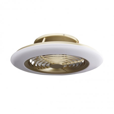 Ventilador de techo con LED Alisio Brass