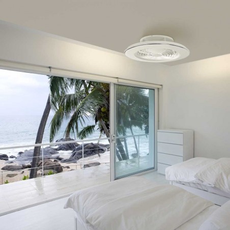 Ventilador de techo con LED Alisio White