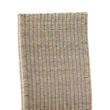 Silla de comedor estilo colonial ratán y caoba 45x47x100h