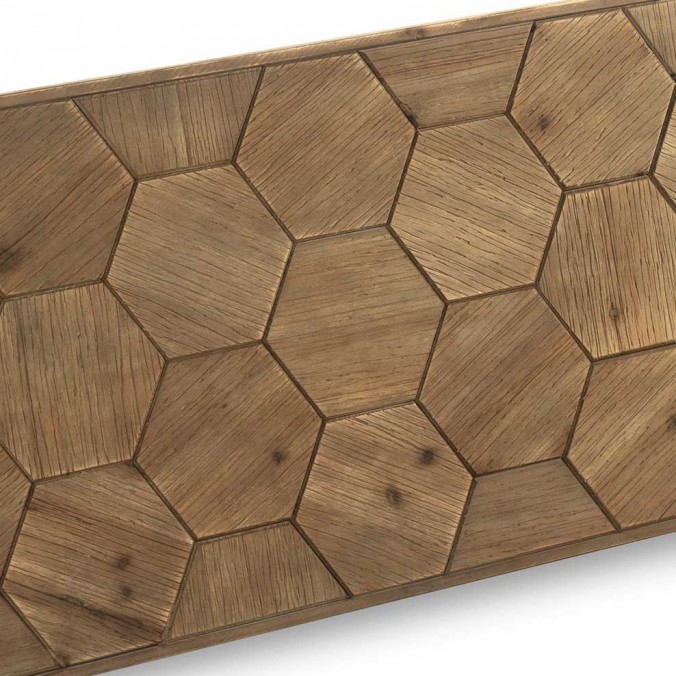 Cabezal de abeto trama relieve estilo vintage  165x59cm